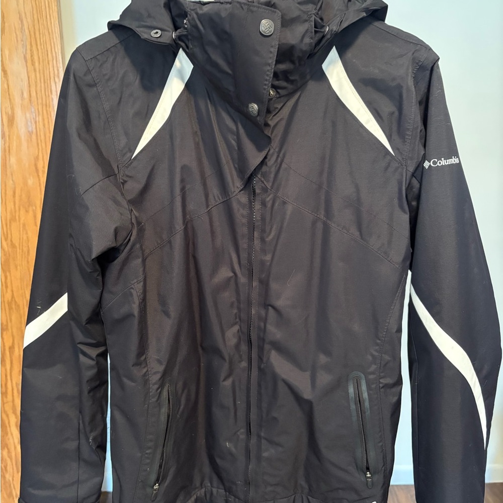 Columbia Black and White Ski Jacket